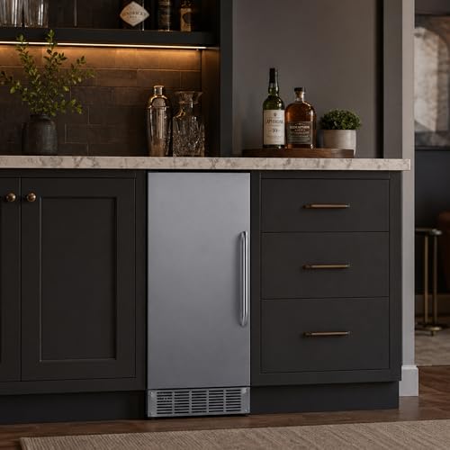 Image of Summit 50 lb.Clear Ice Maker, Outdoor, Stainless Steel - BIM47OSADA