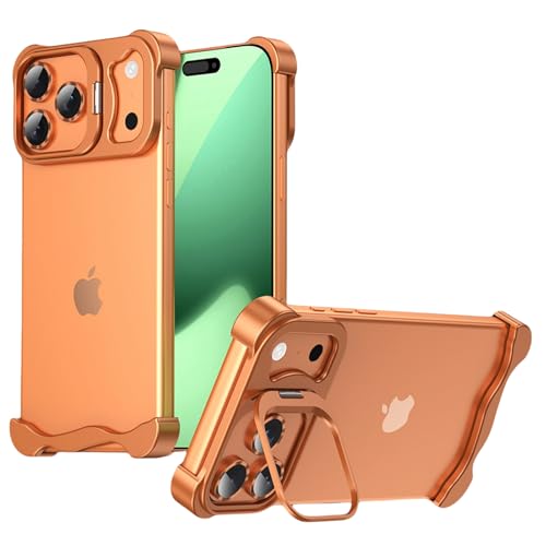 Coque sans cadre iPhone 17 Pro protection minimaliste orange rigide