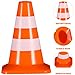 Didiseaon 14pcs Mini Traffic Cones, Roadblock Toys for Sand Table, Red, 1. 38x0. 98 Inch, Ideal for Teaching Traffic Knowledge and Construction Play