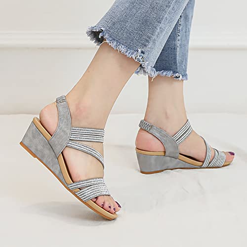 Chaussures de plage décontractées à talons hauts d'été - 2