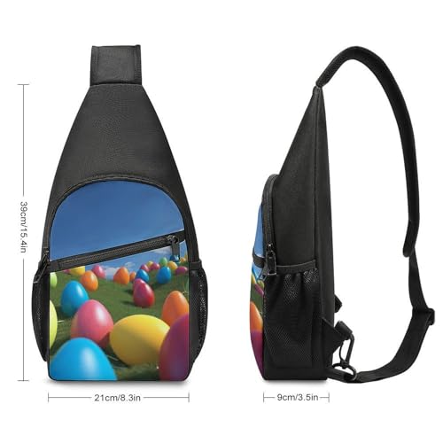 Blue Sky Colorful Eggs mochila de bandolera urbana miniatura 2