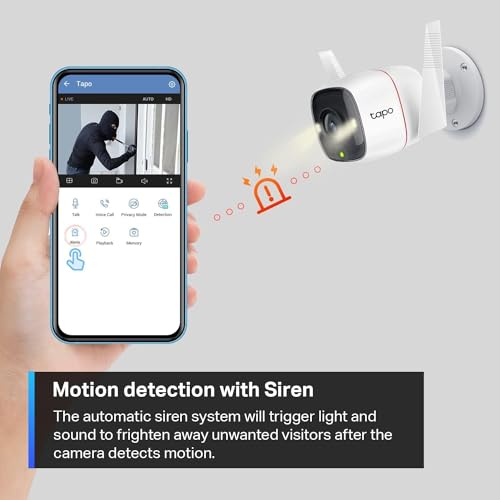 Cámara TP-Link Tapo 2K HD Resistente al Agua con Detección de Movimiento