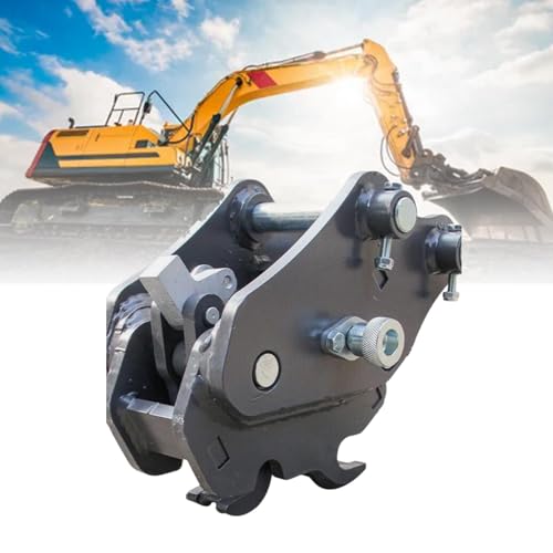 Accesorios para Miniexcavadoras, Enganche Mecánico de Cambio Rápido para Excavadoras Pequeñas, Acoplador de Gancho Rápido de Acero de Aleación Apto para la Hasta 3 Toneladas