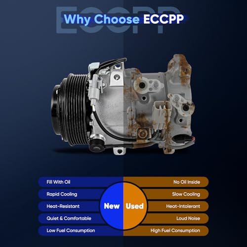 Image of ECCPP A /C Compressor with Clutch 2006-2015 Fit for Lexus GS350 IS350 3.5L AC Compressor