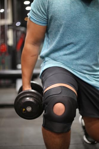 Image of GAARA INDIA Open Patella Knee Support (Pack of 2) - Breathable Knee Cap Brace for Men & Women, Universal Size - Ideal for Pain Relief, Walking, Running, Gym, Arthritis, ACL /MCL, Torn Meniscus