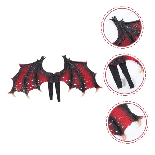Ailes de diable Gatuida rouges légères et réglables pour costume d'Halloween