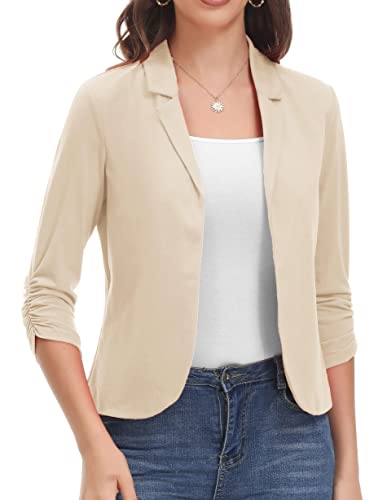 GRACE KARIN Damen kurz Leicht Jacke Mantel Gestrickt Blazer Business Casual...