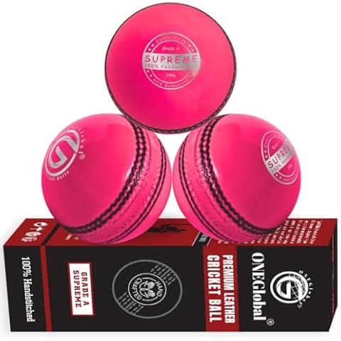 ONEGlobal Supreme Leather Cricket Ball - Match Quality Cover