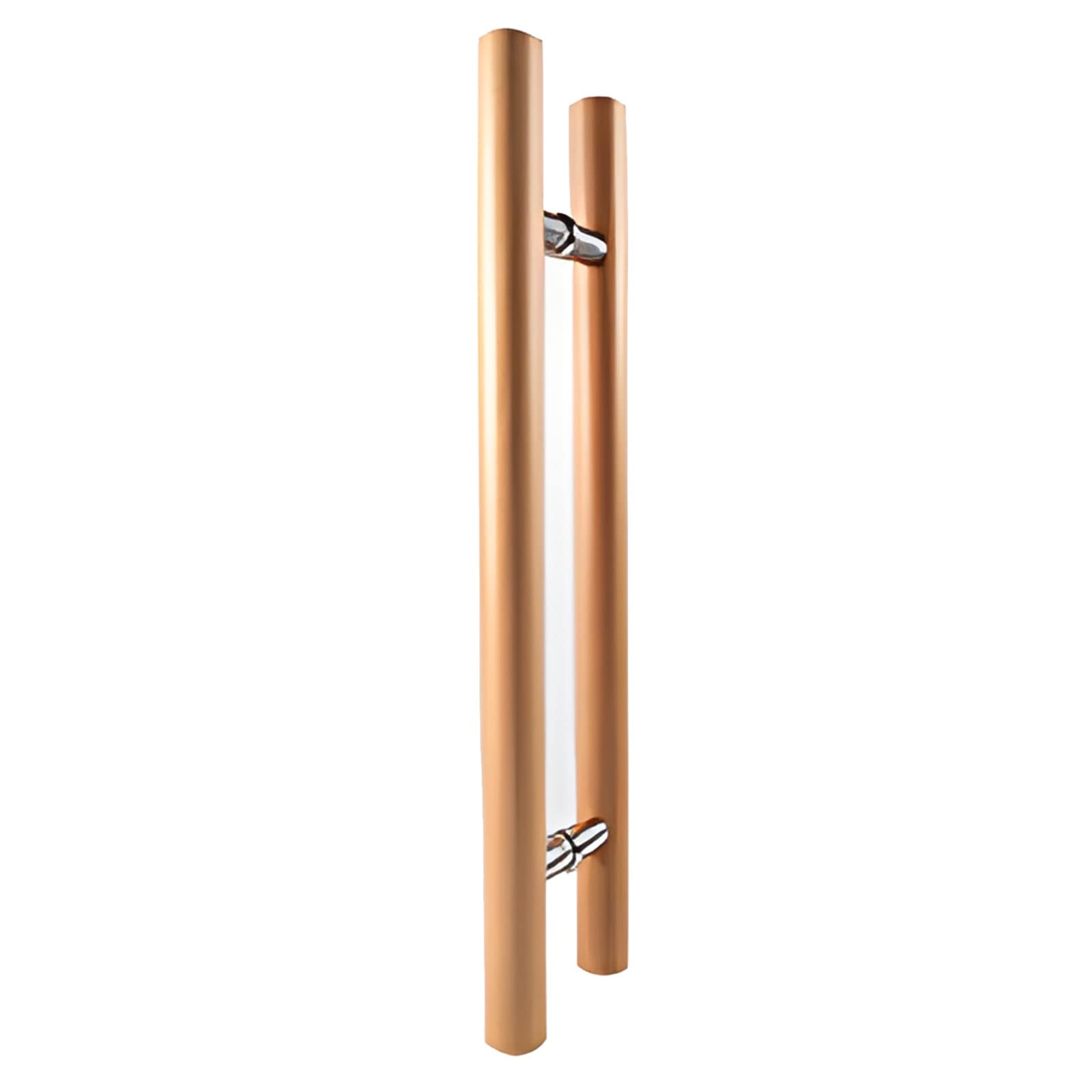 CWCQGH Barn Door Push Pull Door Handle Door Pull Handle Sliding Barn Door Handles Wood,Modern Push Pull Gate Bar H Shaped Round Gate Hardware,Length 80cm(31.5inch)