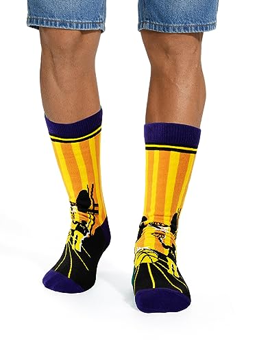 Lanpulux Funny Socks For Men Mens Crazy Dress Socks Crew Socks For Dad Women Boy Son Novelty Socks Birthday Gifts Basketball thumb #1