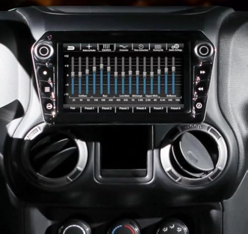 STINGER Wrangler JK Stereo Replacement HD Touchscreen Radio with Android Auto, Apple CarPlay, Handsfree Bluetooth, Dual USB Includes All-in-one Dash Kit & Interface, 2007-2018 (8