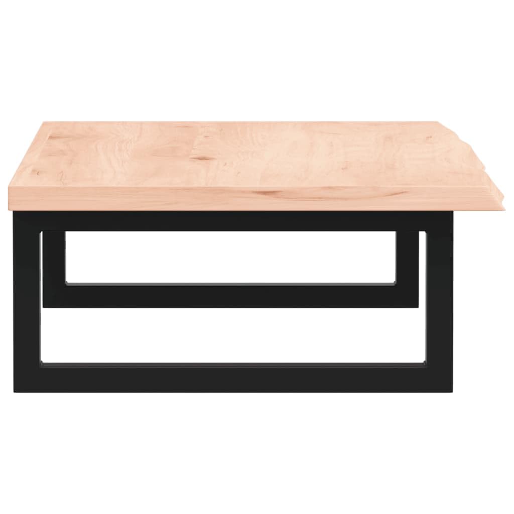 Blat pod umywalkę z litego drewna dębowego ze stalowym uchwytem, 80 x 40 cm, obciążenie do 100 kg, montowany na ścianie, regał do szafki pod umywalkę i do przechowywania w toalecie dla gości