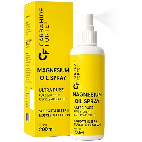 Image of Carbamide Forte Magnesium Oil Spray | Topical Magnesium Spray | Magnesium Oil for feet, Sleep Support, Pain Relief & Muscle Recovery | Magnesium Oil 200ml