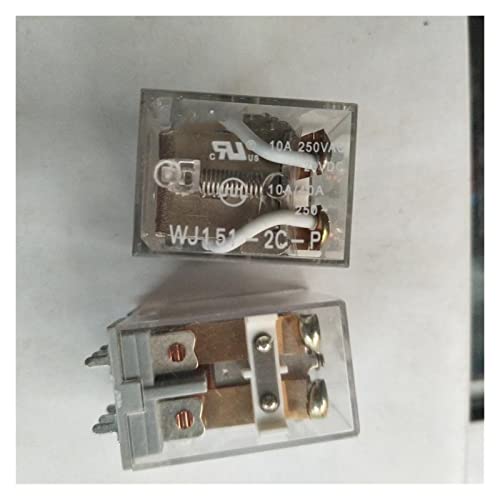 Relé intermedio WJ151-2C-P de 8 pines y 10A 250VAC para control eléctrico 2