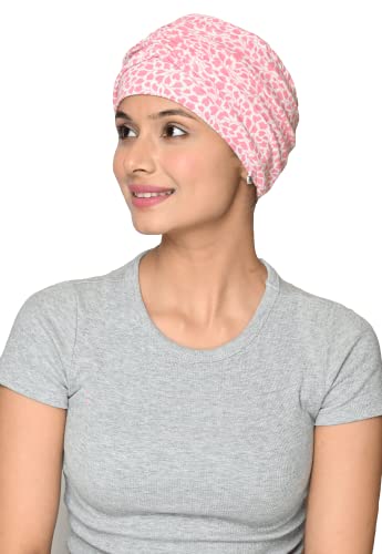 Bonnet de chimio en bambou pour femmes atteintes de cancer en taille L (2 pièces)