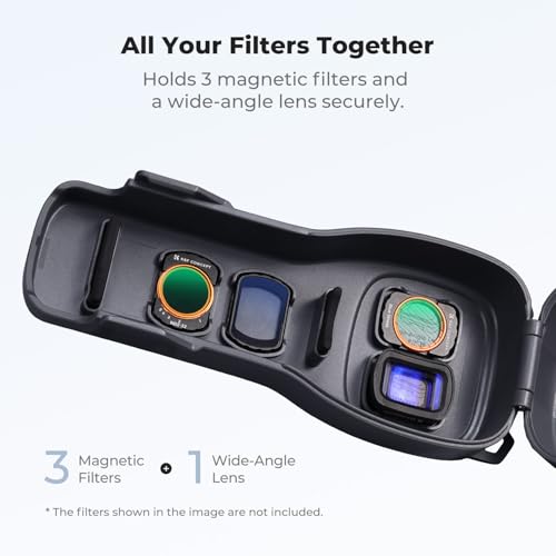 Image of K&F CONCEPT Protective Case Compatible with DJI Osmo Pocket 4 & Pocket 3 | Hard Shell Carry Case with Built-in Filter Storage, PC Protective Cover with Soft Lining, Travel Storage Case, PT61