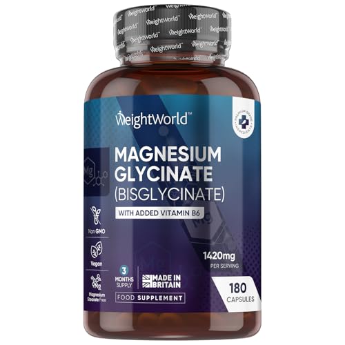 Magnesium Glycinate with Vitamin B6 Magnesium Bisglycinate Powder...