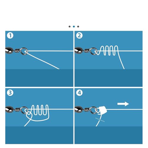 Set 200 piezas giratorios de acero inoxidable para pesca miniatura 7