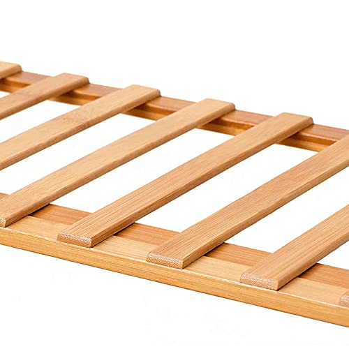 Range-chaussures en bambou petit organisateur pliant 3 couches robuste pour maison