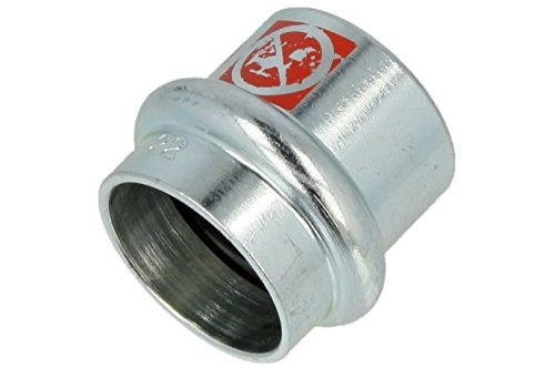 C-Stahl Pressfitting Verschlussstopfen 22 mm Kontur V