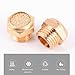 Ciieeo 10pcs G1/4 Brass Porous Bronze Pneumatic Solenoid Valve Mufflers Flat Head Threaded Exhaust Silencers for Industrial Compressed Air Systems
