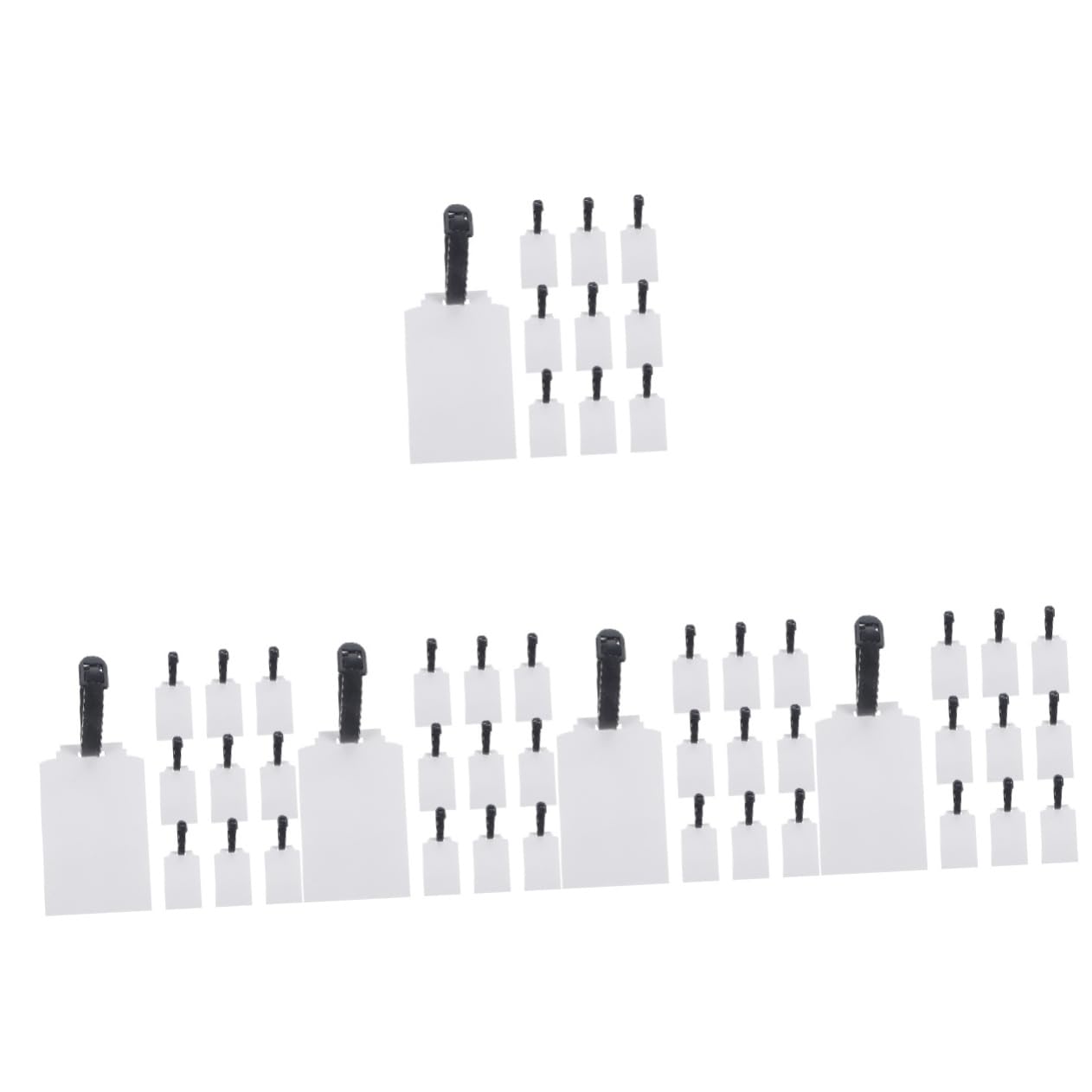 NUOBESTY 5 Set Di Etichette Per Bagagli Vuote A Trasferimento Termico Borse Borse Da Viaggio Pieghevoli Coprivaligie Etichette Per Valigie Etichette Vuote A Trasferimento Termico
