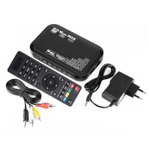 Full HD Mini, 110 240V 1080P Media Player Box Mediaplayer Hdmi USB Prise en Charge MMC RMVB MP3 AVI MKV (EU)