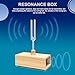 TENFLY 432 Hz Tuning Fork Paired with Elegant Wooden Resonator for Ultimate Meditation Experience