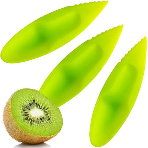 15 Stück Kiwi Löffel Spoon,Peeler Cutter Kunststoff,Kiwi Kunststoff Obst Peeler Cutter,kunststoff Löffel für...