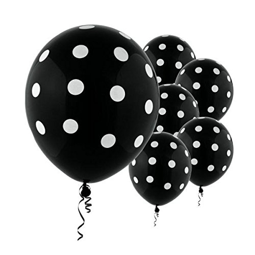 Ballons en latex Noir amscan 115700.10 pour decoration de fete