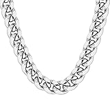 Savlano 925 Sterling Silver 10.5MM Italian Miami Cuban Link Chain Necklace for Men - Made in Italy Comes With a Gift Box (30)