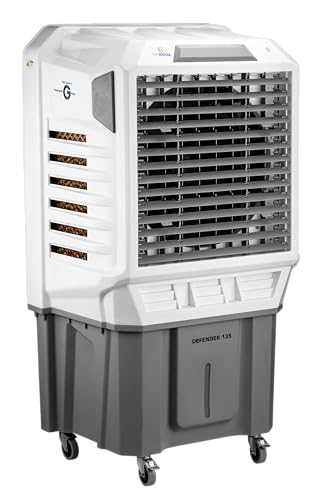Image of DEFENDER 135L Desert Air Cooler for Room & Hall- 1 Year Warranty | Heavy-Duty Cooling with Ice Chamber | Powerful Air Throw with Honeycomb Cooling Pads | Durable ABS Body for Home, Bedroom