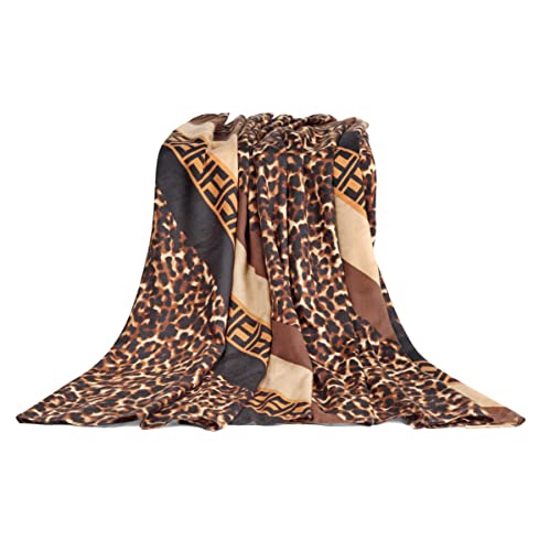 Nabegum Leopard Print Scarf For Women Cheetah Animal Lightweight Shawl Winter Blanket Scarves #TOP5