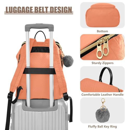Mochila Coral para mujer que soluciona el espacio diario 4