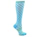 Nurse Mates Women's 12-14 Mmhg Compression Trouser Sock Turquoise Sporty Dot