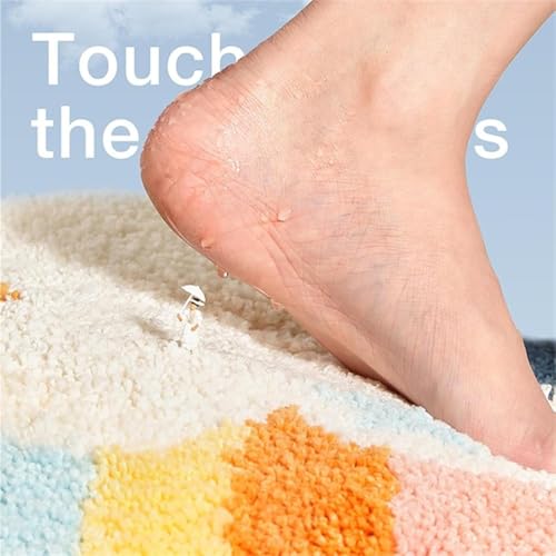 Image of Home Decor Multicolor Anti Skid Bath Mat for Bathroom, Anti Slip Bath mat, Non Slip Bath mat Door mat for Bathroom, Living Room Kitchen Bedroom (Lucky Mat)