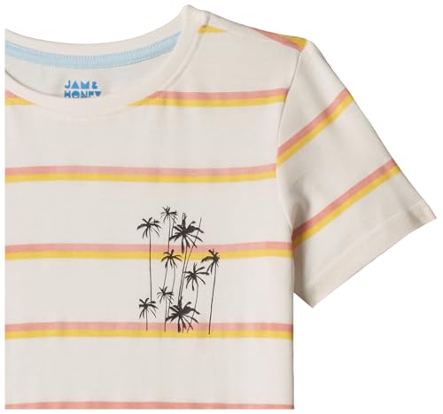 Image of Amazon Brand - Jam & Honey Boys 100% Cotton Printed Half Sleeves T-Shirt | Age 2-12 Years