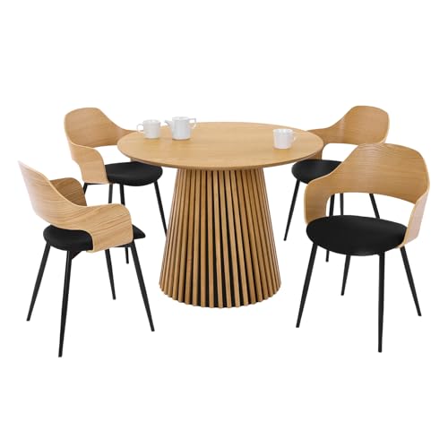 LOWYA ���E�� �~�`�e�[�u�� �_�C�j���O�e�[�u�� ���E���h �ؐ� �V�R�؃I�[�N ������� ��100cm �i�`������+�k�����I�[�N/�u���b�N