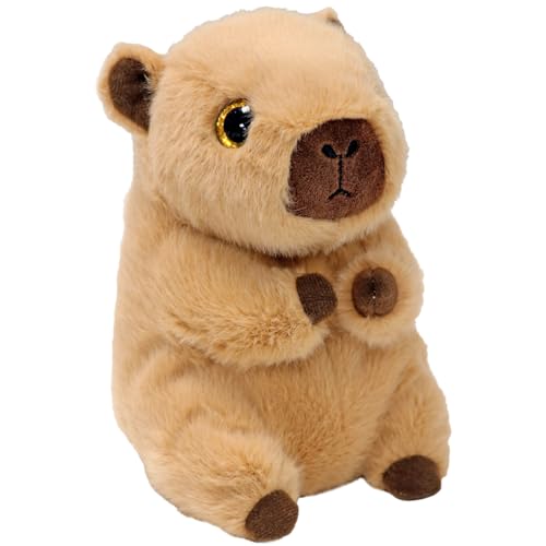 Ty Beanie Boos – Lara el Capibara con Ojos Dorados Grandes y Brillantes, el Peluche con los Ojos Grandes Brillantes – 15 cm – T37391 Ty Beanie Boos – Lara el Capibara con Ojos Dorados Grandes y Brillantes, el Peluche con los Ojos Grandes Brillantes – 15 cm – T37391