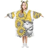 Photo Gallery cgiub gnome girasole coperta indossabile con cappuccio per bambini calda accogliente felpa oversize con cappuccio coperta con tasca, a, s Photo Gallery cgiub gnome girasole coperta indossabile con cappuccio per bambini calda accogliente felpa oversize con cappuccio coperta con tasca, a, s