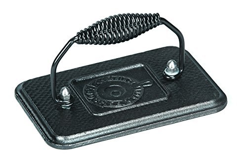 Lodge Cast Iron Bacon Press, 4.5 Inch, Black