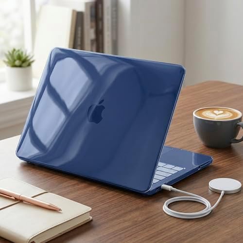 Batianda CrystalAir Case for MacBook Neo 13 Inch 2026, Crystal Indigo
