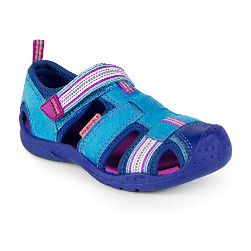Pediped Unisex-Child Sahara Flat, Ocean, 26 2E Eu/9-9.5 2E Us Toddler #TOP7
