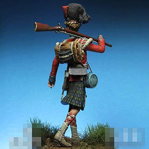 PANGCHENG 1/32 Private, 42nd Highlanders, 54mm, Resin Model Figure GK, Unassembled and unpainted kit