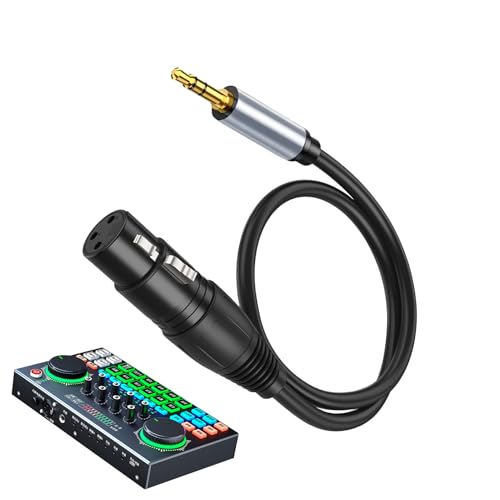 Cable de audio genérico, cable para amplificador, cables blindados de 3,5 mm macho hembra portátil para amplificador, grabación mezclador transmisión de audio