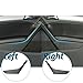 BJchiwu 2pcs Replacement Left/Right Inside Door Armrest Handle Trim Cover for Volkswagen Golf 6 Sedan GTI MK6 2009-2014 Door Pull Handle 5K4868039A 5K4868040A (Black)