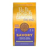 Tiki Dog Born Carnivore for Dogs, Savory Chicken, Peas & Lentils Recipe, Grain Free Baked Kibble for Maximum Nutrition, for Adult Dogs Breed Dogs, 10 lbs. Bag