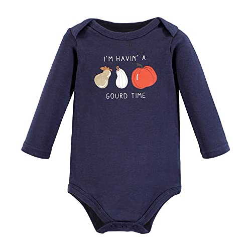 Image of Hudson Baby baby-boys Cotton Long-sleeve Bodysuits 5-pack