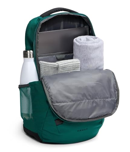 Image of The North Face Vault Everyday Laptop Backpack - Commuter Travel Bag, Water-Repellent Finish, Spacious Compartment, Pacific Teal /TNF Black, One Size
