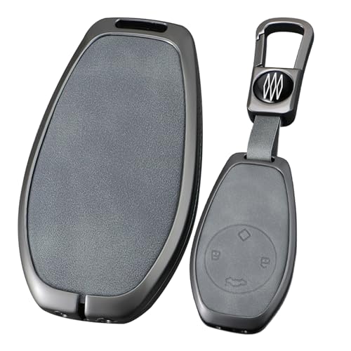 Coque de clé ontto boîtier cuir et métal contre les rayures Leapmotor